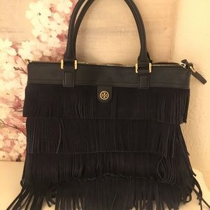 Tory Burch Suede Fringe Handbag